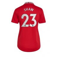 Dres Manchester United Luke Shaw #23 Domaci za Žensko 2022-23 Kratak Rukav